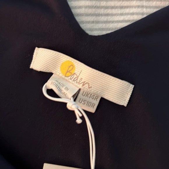 Boden Sienna Jersey Maxi Dress Size 10R US Womens Sleeveless Long Navy Blue - Picture 4 of 4